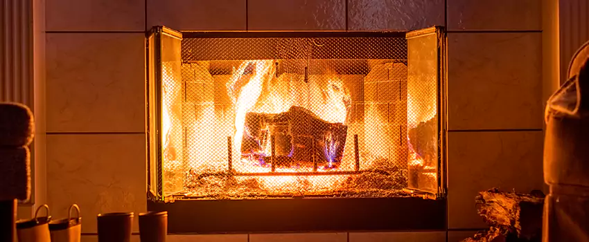 Mendota Hearth Landscape Fireplace Installation in King of Prussia, Pennsylvania
