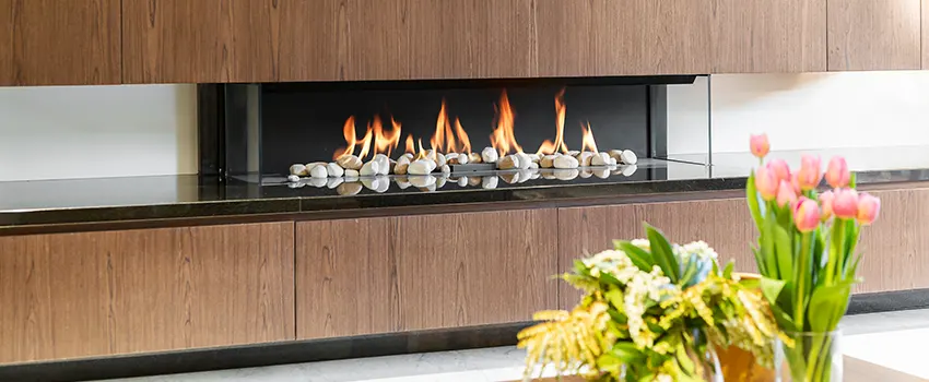 Double-height Fireplace Design Refurbishment in King of Prussia, Pennsylvania
